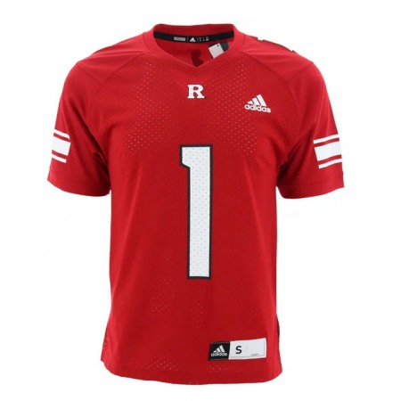 Men's Rutgers Scarlet Knights #1 Red Stitched Jersey