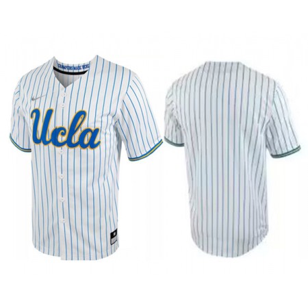 Men's UCLA Bruins Blank White Stitched Baseball Jersey
