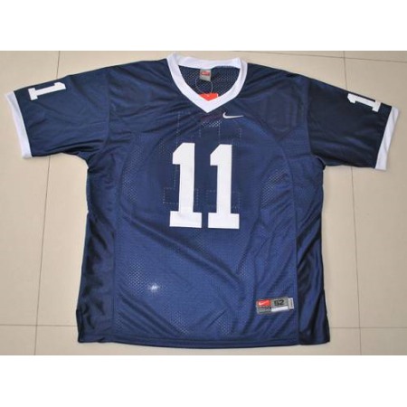 Nittany Lions #11 Navy Blue Stitched NCAA Jersey