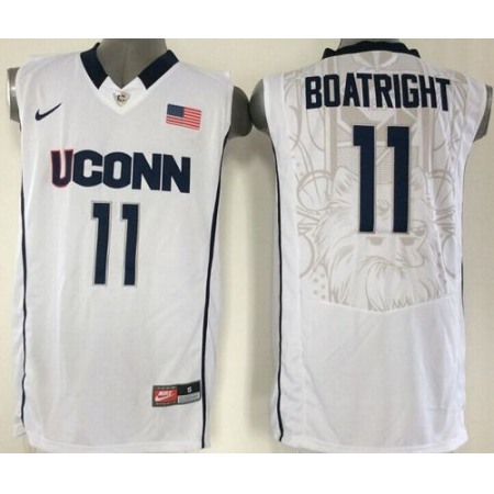 Huskies #11 Ryan Boatright White Basketball Stitched NCAA Jersey