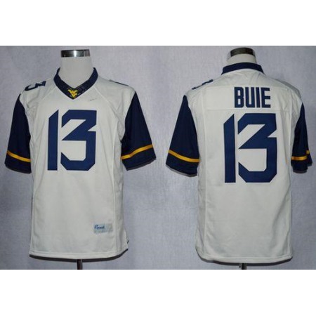 Mountaineers #13 Andrew Buie White Limited Stitched NCAA Jersey