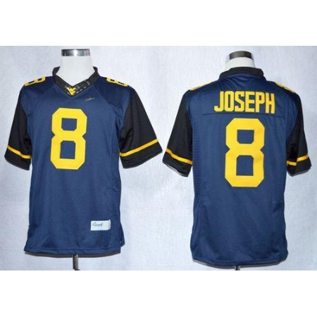Mountaineers #8 Karl Joseph Navy Blue Limited Stitched NCAA Jersey