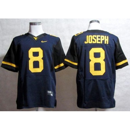 Mountaineers #8 Karl Joseph Navy Blue Stitched NCAA Jersey