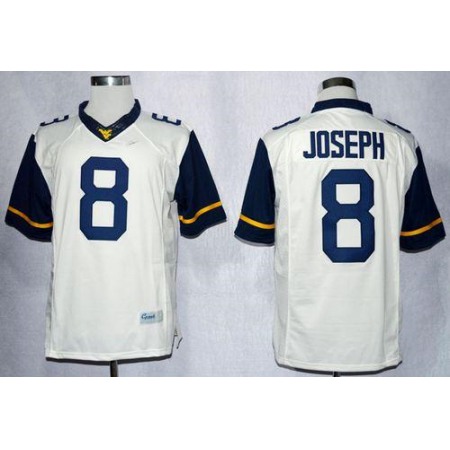 Mountaineers #8 Karl Joseph White Limited Stitched NCAA Jersey