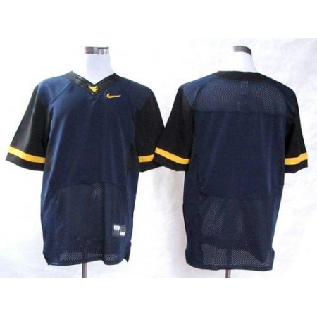 Mountaineers Blank Navy Blue Stitched NCAA Jersey