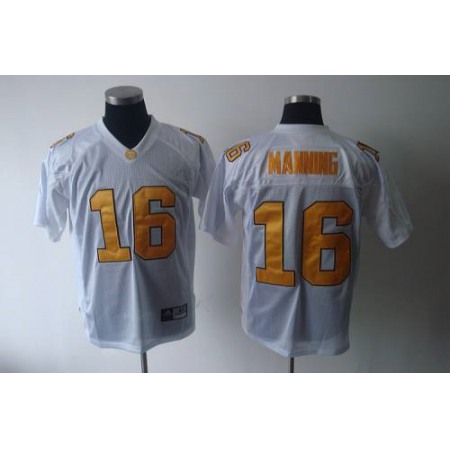 Vols #16 Peyton Manning White Stitched NCAA Jersey