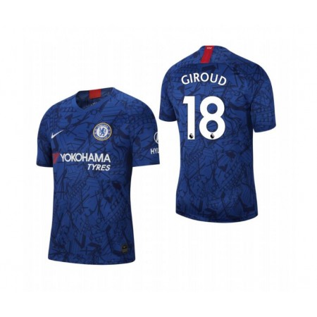 Men's Chelsea #18 Olivier Giroud Blue 2019 Soccer Club Home Jersey
