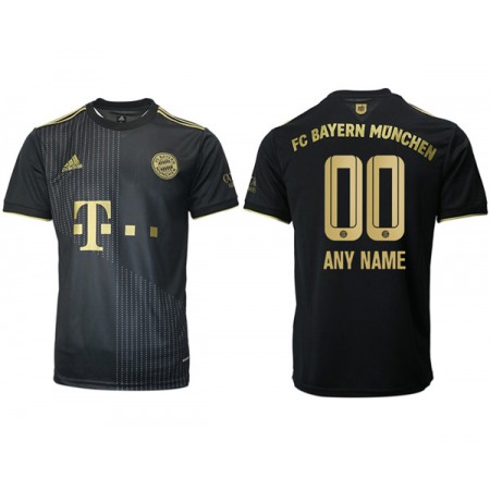 Men's FC Bayern Munchen Custom Black Away Soccer Jersey