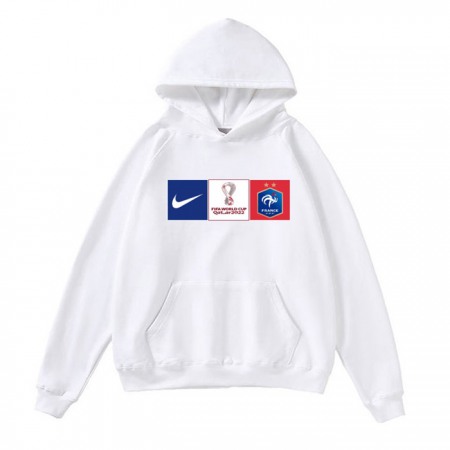 Men's France World Cup Soccer Hoodie White 001
