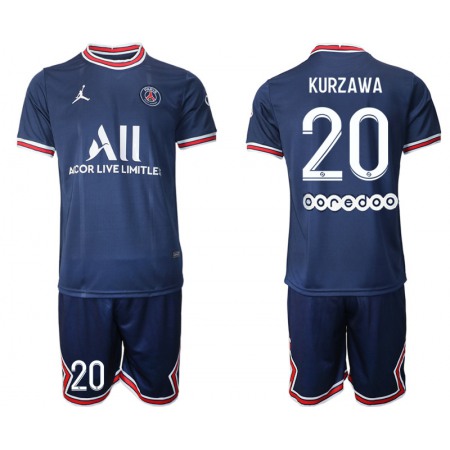 Men's Paris Saint-Germain #20 Kurzawa 2021/22 Blue Soccer Jersey