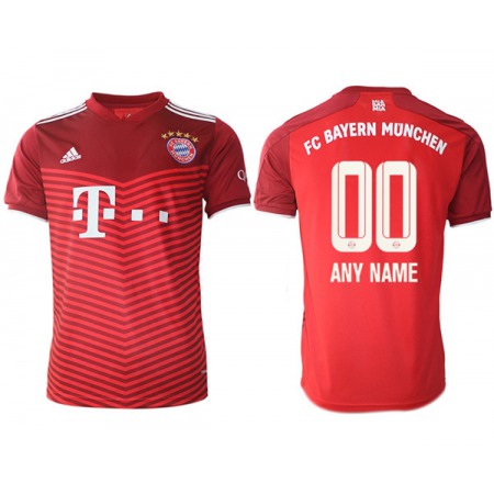 Men's FC Bayern Munchen Custom Red Home Soccer Jersey