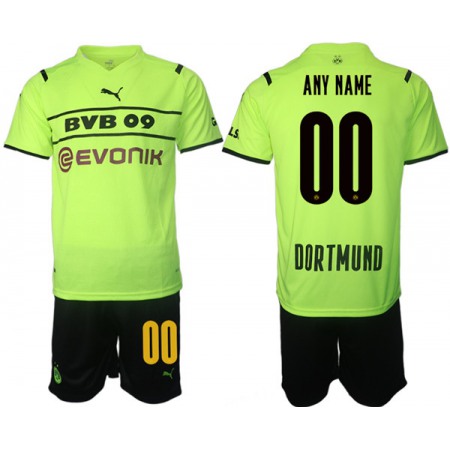 Men's Borussia Dortmund Custom 021-22 PUMA Cup Green Soccer Jersey Suit