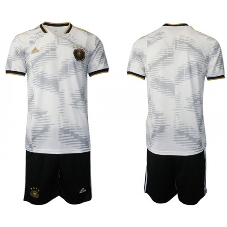 Men's Germany Custom White 2022 FIFA World Cup Home Soccer Jersey Suit