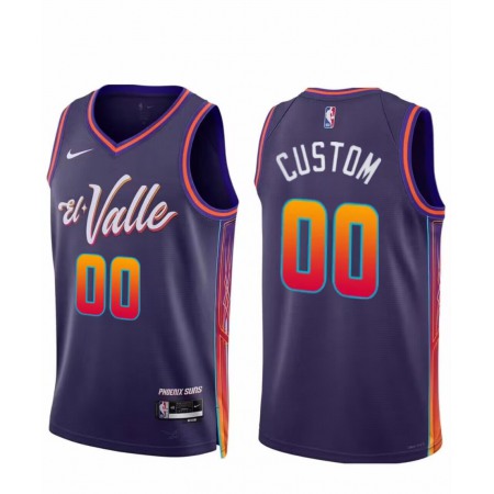 Youth Phoenix Suns Active Player Custom Purple 2023/24 City Edition Stitched Basketball Jersey