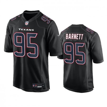 Men's Houston Texans #95 Derek Barnett Black Fashion Vapor Untouchable Limited Stitched Football Jersey