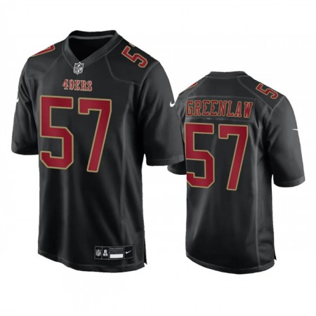 Men's San Francisco 49ers #57 Dre Greenlaw Black Fashion Limited Stitched Football Game Jersey