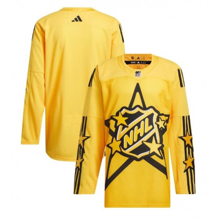 Men's All-Star Game 2024 Yellow Primegreen Stitched Hockey Jersey