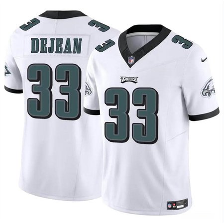 Men's Philadelphia Eagles #33 Cooper DeJean White 2024 Draft F.U.S.E Vapor Untouchable Limited Stitched Football Jersey