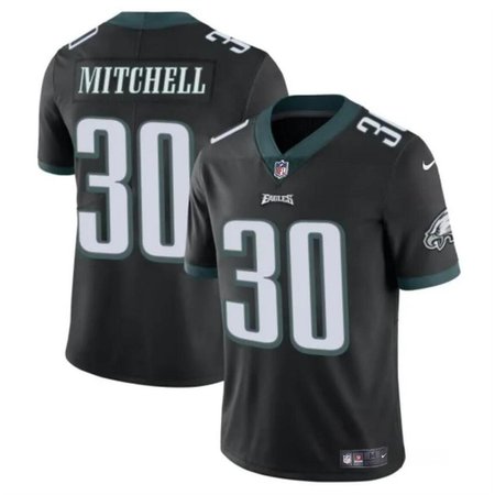 Men's Philadelphia Eagles #30 Quinyon Mitchell Black 2024 Draft Vapor Untouchable Limited Stitched Football Jersey