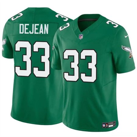 Men's Philadelphia Eagles #33 Cooper DeJean Green 2024 Draft F.U.S.E Vapor Untouchable Throwback Limited Stitched Football Jersey