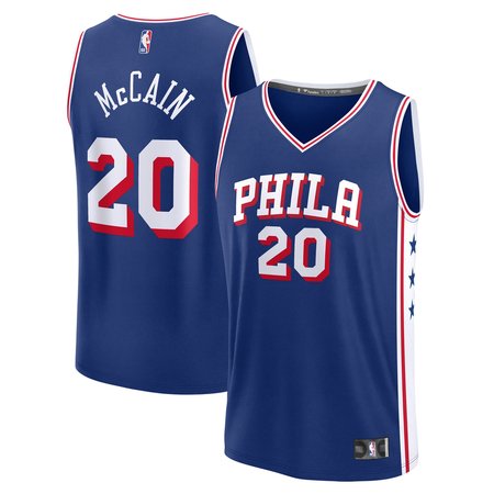 Men's Philadelphia 76ers Jared McCain Fanatics Royal 2024 NBA Draft Fast Break Player Jersey - Icon Edition