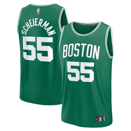Youth Boston Celtics Baylor Scheierman Fanatics Kelly Green 2024 NBA Draft Fast Break Player Jersey - Icon Edition
