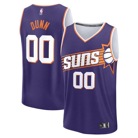Youth Phoenix Suns Ryan Dunn Fanatics Purple 2024 NBA Draft Fast Break Player Jersey - Icon Edition