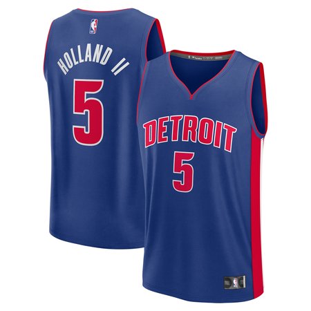 Youth Detroit Pistons Ron Holland Fanatics Blue 2024 NBA Draft Fast Break Player Jersey - Icon Edition