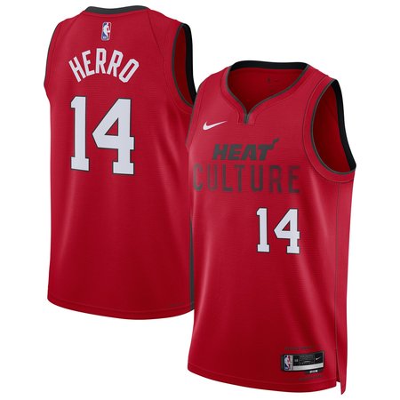 Unisex Miami Heat Tyler Herro Nike Red 2024/25 Swingman Player Jersey - City Edition