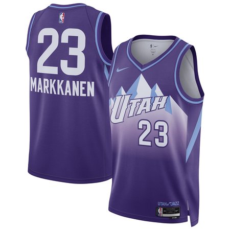 Unisex Utah Jazz Lauri Markkanen Nike Purple 2024/25 Swingman Player Jersey - City Edition