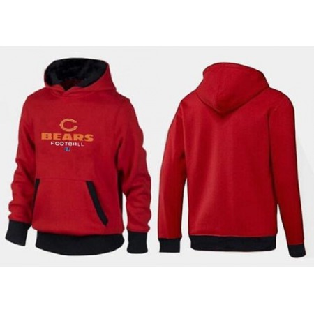 Chicago Bears Critical Victory Pullover Hoodie Red & Black