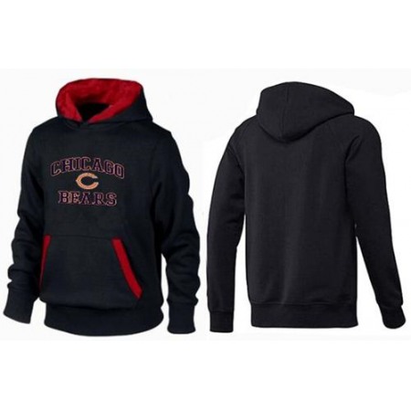 Chicago Bears Heart & Soul Pullover Hoodie Black & Red