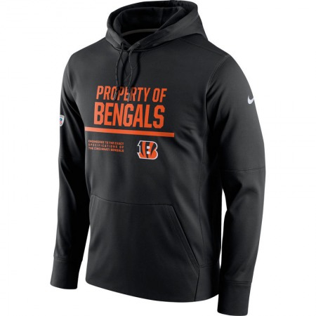 Men's Cincinnati Bengals Nike Black Circuit Property Of Performance Pullover Hoodie