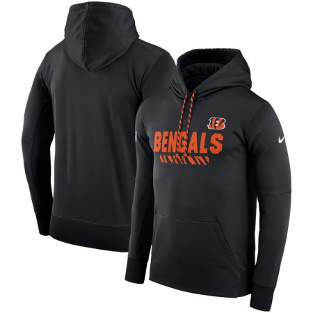 Men's Cincinnati Bengals Nike Black Sideline Team Name Performance Pullover Hoodie