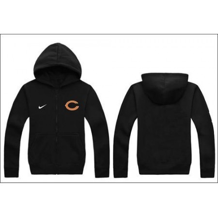 Nike Chicago Bears Authentic Logo Hoodie Black