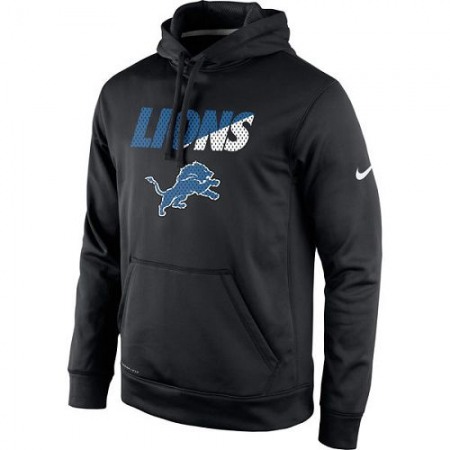 Men's Detroit Lions Nike Black Kick Off Staff Performance Pullover Hoodie