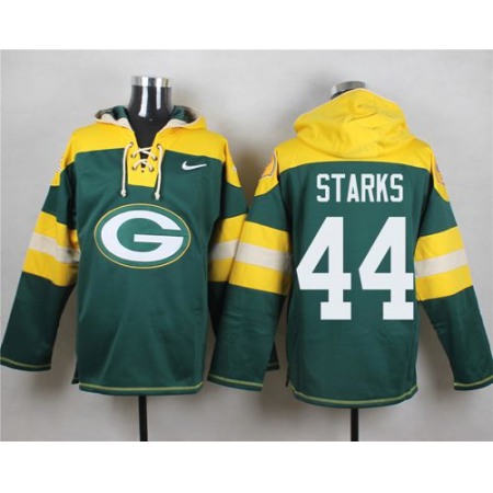 Nike Packers #44 James Starks Green Player Pullover NFL Hoodie