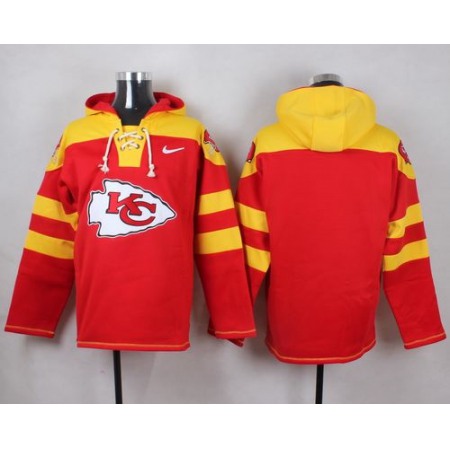 Chiefs Blank Red Player Pullover NFL Hoodie