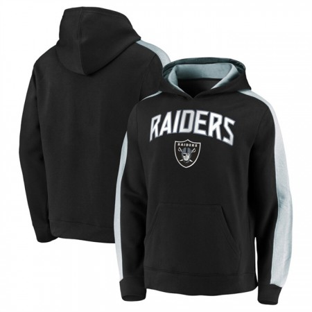 Men's Las Vegas Raiders Black Game Time Arch Pullover Hoodie