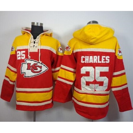 Nike Chiefs #25 Jamaal Charles Red Sawyer Hoodie Sweatshirt NFL Hoodie