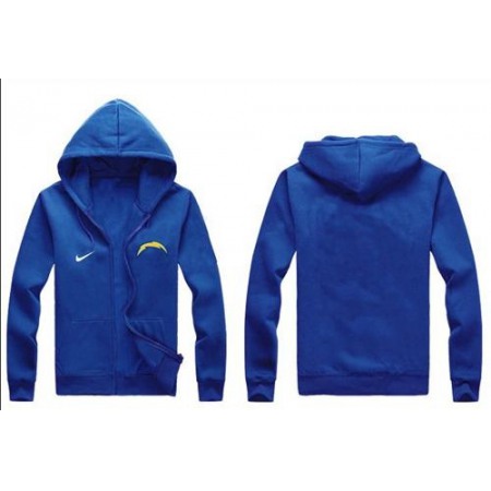 Nike San Diego Chargers Authentic Logo Hoodie Blue