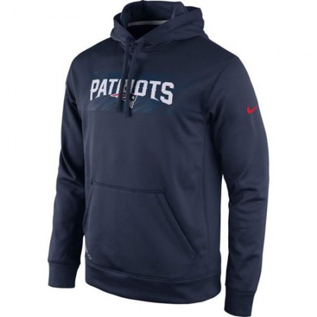 New England Patriots Nike KO Speed Wordmark Performance Hoodie Navy Blue