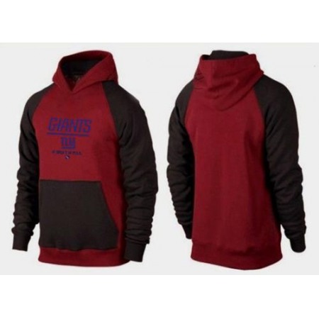 New York Giants Critical Victory Pullover Hoodie Burgundy Red & Black