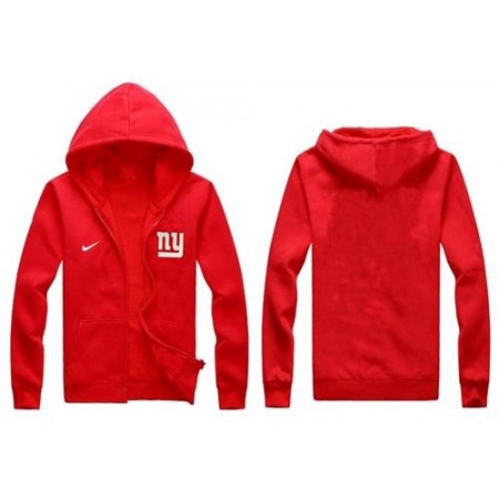 Nike New York Giants Authentic Logo Hoodie Red