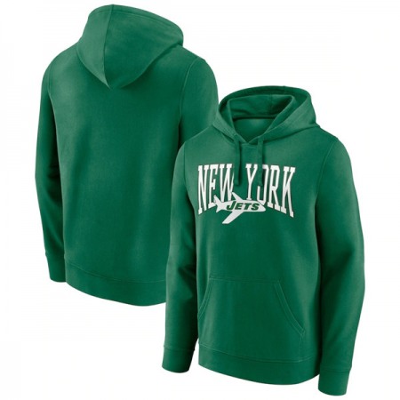 Men's New York Jets Green Gridiron Classics Campus Standard Pullover Hoodie