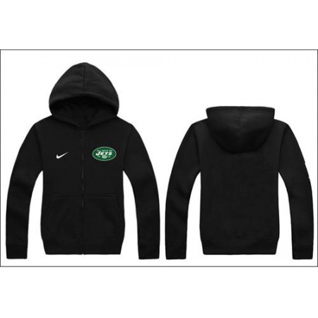 Nike New York Jets Authentic Logo Hoodie Black