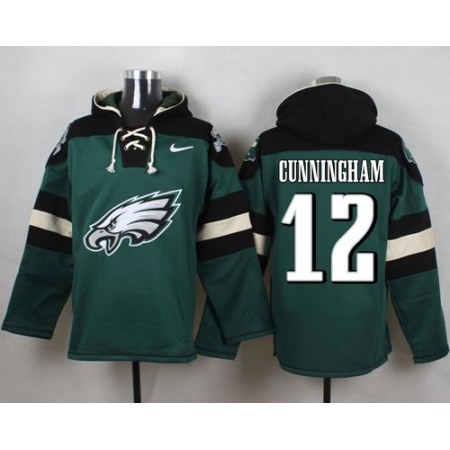 Nike Eagles #12 Randall Cunningham Midnight Green Player Pullover NFL Hoodie