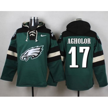 Nike Eagles #17 Nelson Agholor Midnight Green Player Pullover NFL Hoodie