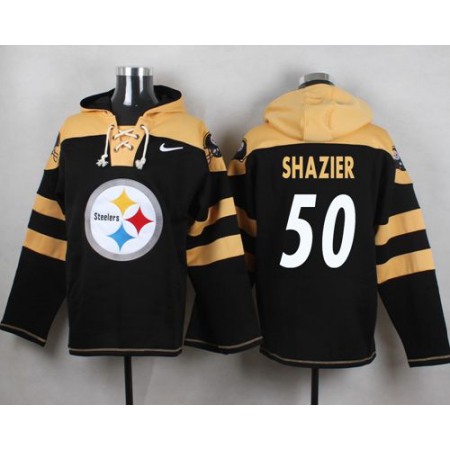 Nike Steelers #50 Ryan Shazier Black Player Pullover NFL Hoodie