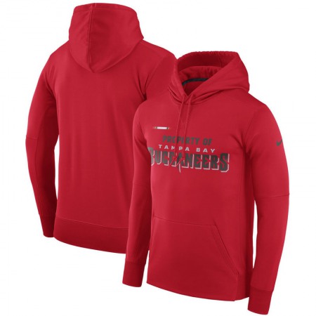 Men's Tampa Bay Buccaneers Nike Red Sideline Property Of Performance Pullover Hoodie